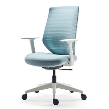 Imagem de TLTDSMYF Cadeiras de secretária de escritório cadeira de escritório cadeira de secretária de altura ajustável cadeira de computador com apoio de braços cadeiras gerenciais confortáveis e respiráveis