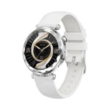 Imagem de Smartwatch Feminino AMOLED Com Monitor De Frequência Cardíaca, NFC, Mo