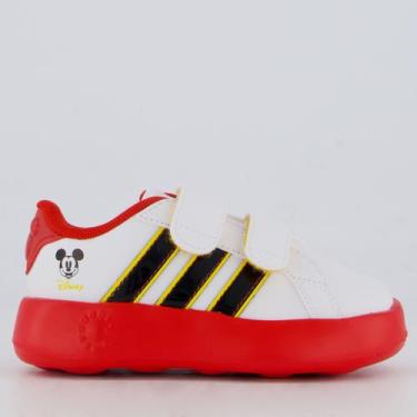 Imagem de Tênis Adidas Grand Court Mickey Infantil Branco, 25