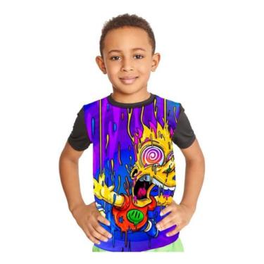 Imagem de Camiseta Infantil Bart Simpson Os Simpsons Ref:658 - smoke, Preto, 12