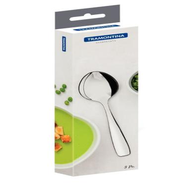 Imagem de Conjunto Colheres Mesa Tramontina Amazonas Inox 3 peças