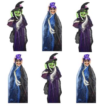 Imagem de Black Duck Brand Conjunto de 6 bruxas sortidas suspensas assustadoras – Possui 2 estilos – mede cerca de 106 cm – Decoração interna ou externa – Ótimo para pendurar em pátios, varandas, árvores e muito mais! (6 unidades)