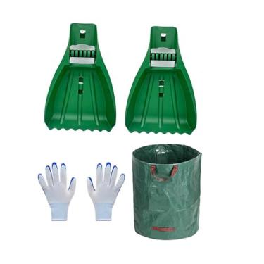 Imagem de Whtkoph Ancinho Manual Grande com Garras para Folhas, Ergonômico, Durável E Leve, para Coletar Folhas E Limpar Lixo.