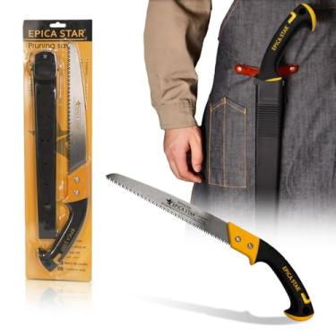 Imagem de Serra de Poda Profissional Epica Star 270mm | Podador de Galhos com Lâmina 3 Lados Afiados | Corte Preciso e Rápido | Modelo EP-30421