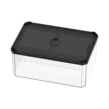 Imagem de Whtkoph Terrário para Répteis, Transparente, Ventilado, Portátil, Respirável, Incubadora, Incubadora para Bichos-da-seda, Sapos, Escorpiões, L