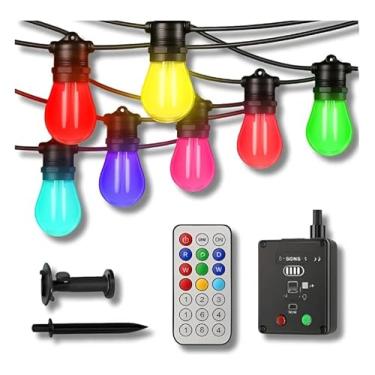 Imagem de Luminária Varal De Luzes LED 10 metros Solar À Prova D'água Área Externa Jardim Decoração