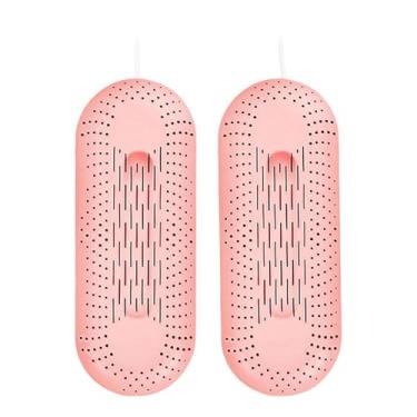 Imagem de Aymzbd Secador de sapatos portátil, aquecedor de sapatos, aquecedor de calçados de fácil manuseio, secador de botas para fazenda, hotel de inverno, calçados, Rosa