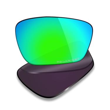 Imagem de Mryok Lentes de reposição ultra polarizadas para óculos Oakley Crosslink Sweep OX8031 55 mm, HD Polarized, proteção UV, resistente a impactos e ajuste perfeito - Verde esmeralda