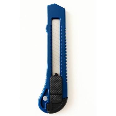 Imagem de KIT 3 Estiletes 15cm Sortido Lâmina 18mm Plástico e Metal Corte Precis