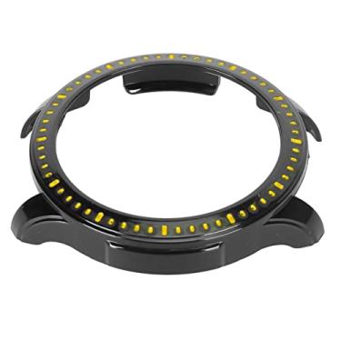 Imagem de AYNEFY Quadro de Pára -choques de Proteção, Máximo Projetado Especificamente para Relógio GTR 4, Pára -choques Resistentes a Arranhões Com Aparência Moderna da Moda, Design Conveniente para Facilitar o Carregamento, Preciso (Amarelo preto)