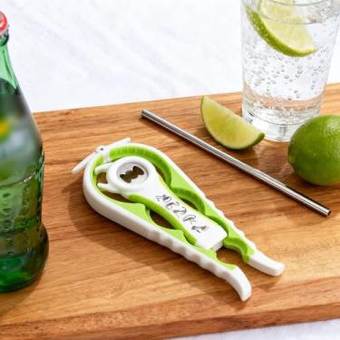 Imagem de Abridor de lata 4 em 1, abridores manuais de latas, abridor de frascos e abridor de lata para idosos, alça de silicone fácil de usar para crianças, idosos e pessoas que sofrem de artrite (branco)