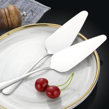 Imagem de Espátula de bolo de aço inoxidável 2 304 - Ferramenta de cozimento, raspador de pastelaria - prata