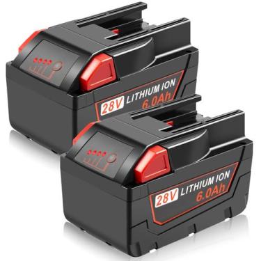 Imagem de Substituição da bateria WECACHWE 28V 6000mAh para Milwaukee