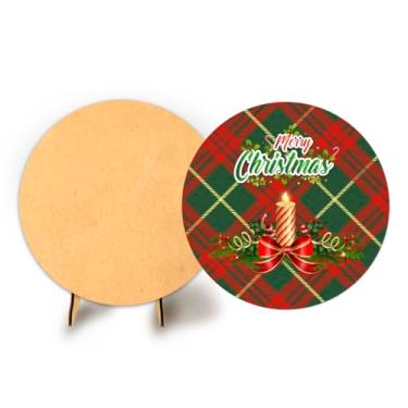 Imagem de Painel C Elastico Sublimado 50cm Natal + Suporte MDF (NAT077)