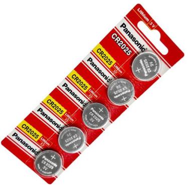 Imagem de Bateria Cr2025 3v Panasonic Cartela C/ 5 Unidades