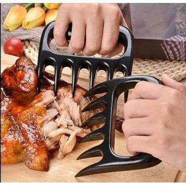 Imagem de Um par de garras de urso para triturar carne sólida e resistente – Acessórios engraçados para defumadores para churrasco, presentes para homens e pais