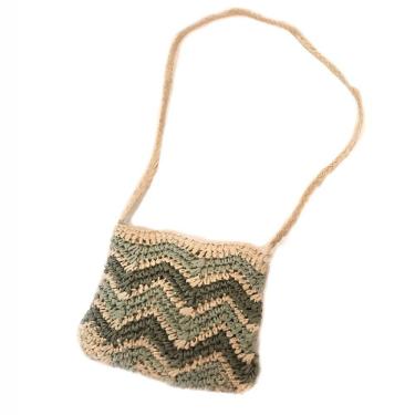 Imagem de Bolsa Artesanal Lateral Listrada Transversal Cor:verde