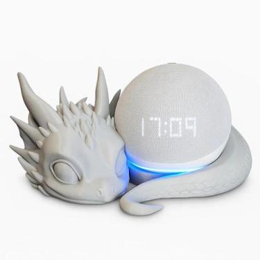 Imagem de Suporte Dragão Compatível Com Alexa Echo Dot 3ª 4ª e 5ª Geração Estant