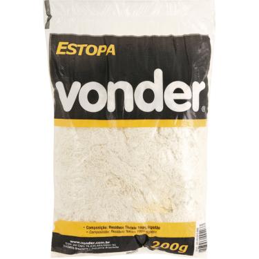 Imagem de Estopa branca 200g para polimento - Vonder