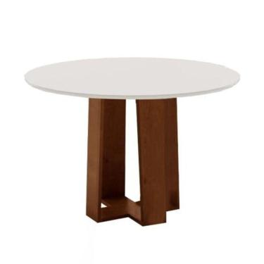 Imagem de Mesa Redonda Athenas Cedro/Off White