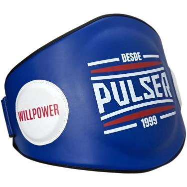 Imagem de Cinturão Para Proteção Abdominal Boxe Muay Thai Kickboxing Pulser Fight Azul-Unissex