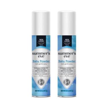 Imagem de Spray desodorante feminino Summer's Eve Baby Powder 60 mL (x2)