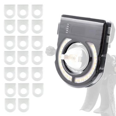 Imagem de YUZES Pacote com 20 capas de luz de pistola de pulverização de tinta para série 025, capa de plástico sem limpeza para pistola de pintura automotiva (exclui luz de pistola)