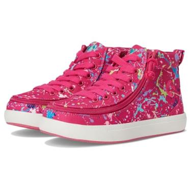 Imagem de BILLY Footwear Kids Classic DR High II Tops de cano alto para crianças pequenas – cabedal de lona – fecho de cadarço – sola TPR, Sasha's Splatter, 12 Little Kid