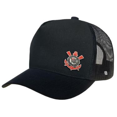 Imagem de Boné Corinthians Licenciado Bordado Trucker Supercap 37837 P