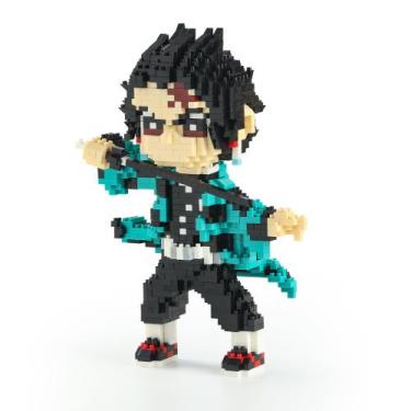 Imagem de Brinquedo de blocos de construção MACTANO Anime Demon Slayer Tanjiro 1