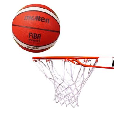 Imagem de Bola Basquete Oficial CBB Molten BG2000 Tamanho 7 Profissional