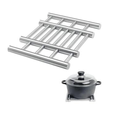 Imagem de Descanso de panelas em aço inox regulável suporte - Clink