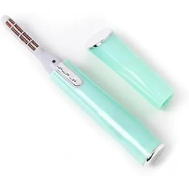 Imagem de Curvador de Cílios Elétrico Térmico, Portátil, Verde Menta, Funciona com Pilha