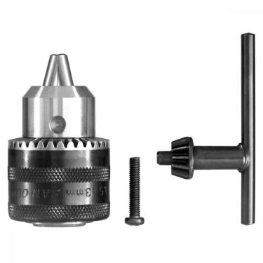 Imagem de Kit Mandril 1/2´´ 13 Mm com Parafuso e Chave para Furadeira