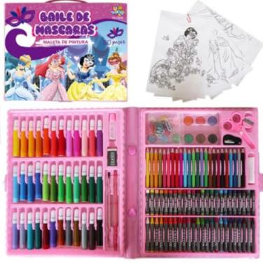 Imagem de Maleta de Pintura Infantil com 150 Peças Kit Completo para Desenho e Colorir