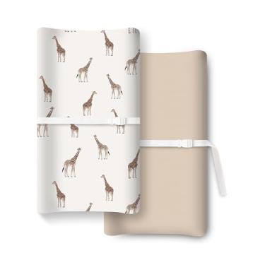 Imagem de TOTCHILL Capa para trocador de fraldas para bebês para meninas, meninos, capas de trocador de fraldas, serve para trocador padrão, pacote com 2