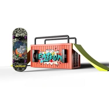 Imagem de MIRTHFEED 32mm Pro Fingerboard Complete Set | Bearing Wheels | 5 Ply Maple Deck | Anti Skid Grip Tape | Complimentary Tool | Concave Shape