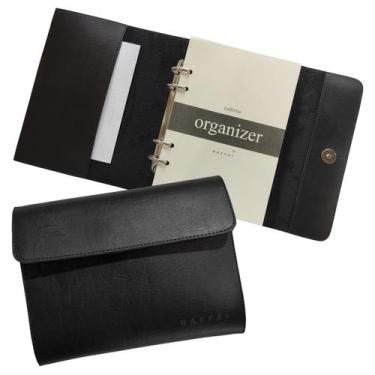 Imagem de Caderno Organizer 124-R Raffai Couros, Preto