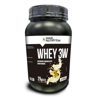 Imagem de Mais Nutrition Whey 3W, Proteína em Pó Sabor Baunilha, 29g de Proteína por Porção, Suplemento Alimentar, 900g