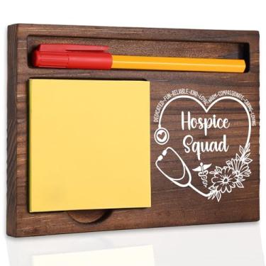 Imagem de Presente de agradecimento do esquadrão de hospício, decoração de mesa motivacional para equipes de cuidados paliativos, ideias inspiradoras para profissionais de saúde, suportes de bloco de notas