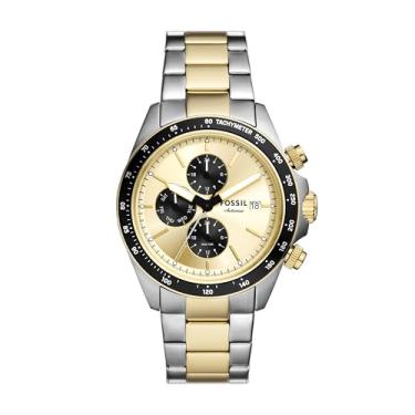 Imagem de Fossil Relógio masculino Autocross multifunções de aço inoxidável em dois tons (modelo: FS6126)