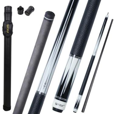 Imagem de CUEELF Bastão de taco de sinuca de fibra de carbono 12,5 mm bastão profissional de taco de sinuca com estojo (SH-03a)