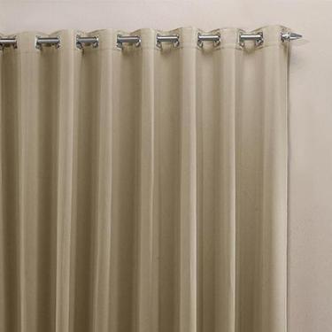 Imagem de Cortina De Varão Bege 2,80X2,30 Blackout Tecido - Lm Detona