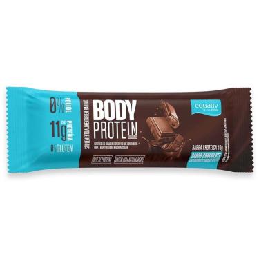 Imagem de Barra de Proteína Body Protein Suplemento Alimentar Equaliv 11g de Proteína Sabor Chocolate 40g