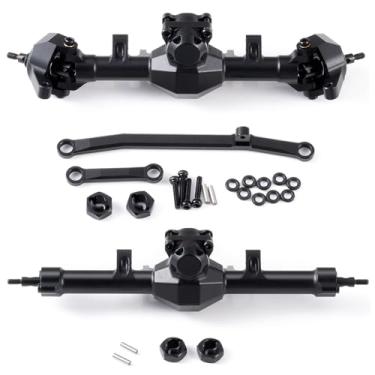 Imagem de MOHERO +4mm SCX24 Front & Rear Complete Axles Set Extended for Axial SCX24 Deadbolt Bronco JLU C10 Gladiator Base Camp Dooge 1/24 RC Crawler Car Upgrade Parts