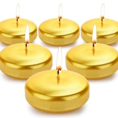 Imagem de Velas flutuantes Tapovaly de 3 polegadas branca/dourada/vermelha (paco
