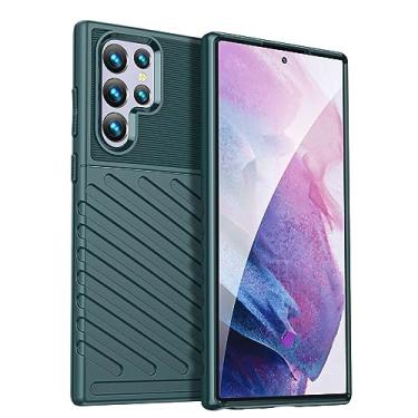 Imagem de Capa para Samsung Galaxy S23 Ultra. Fibra de carbono refinada, anti-queda, anti-impressões digitais, proteção integral. A capa do telemóvel é compatível com Samsung Galaxy S23 Ultra