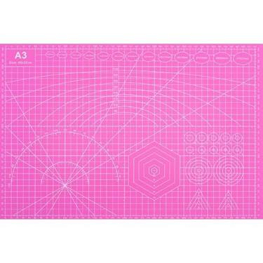 Imagem de Base De Corte Dupla Face Patchwork Artesanato Cores(Rosa(A3 45 * 30))