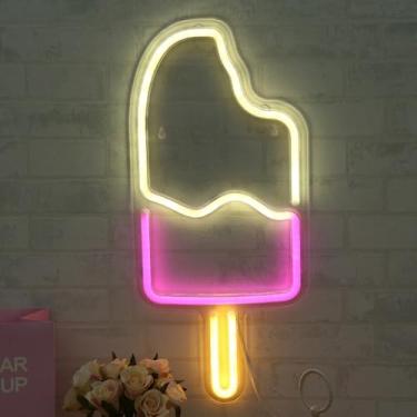 Imagem de Luminária Neon Led Quarto Decor Sorvete Sorveteria Grande
