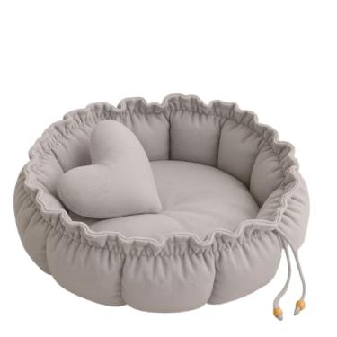 Imagem de Cama Pet com Design Londres, Tamanhos M 46cm, G 60cm, GG 76cm, Conforto e Estilo para Cães e Gatos(Cinza,GG (76cm))